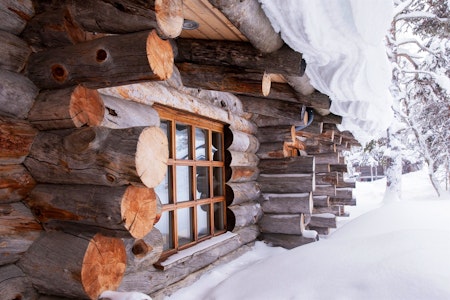 Outside details, Javri Lodge, Finland