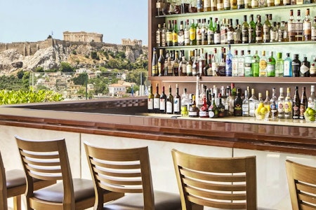 View from the Roof Top Bar at Hotel Grande Bretagne, Greece