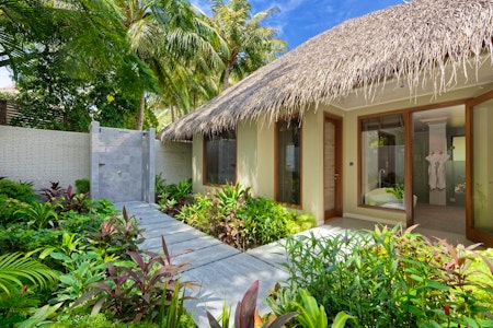 Baros Residence bathroom exterior, Baros, Maldives