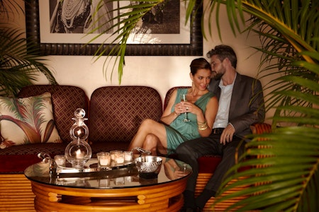 champagne bar at stolentime saint lucia