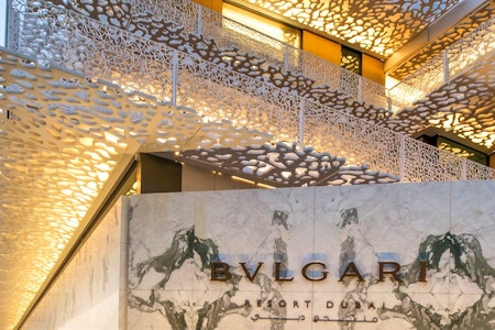 exterior of bulgari resort dubai