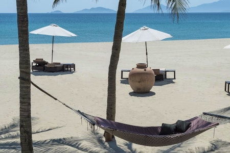 The beach at Four Seasons Resort The Nam Hai, Hoi An, Vietnam