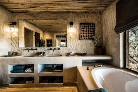 Bathroom in Huts at Omaanda, Namibia