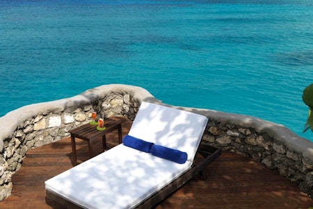 Private terrace in the White Suite at Jamaica Inn, Jamaica